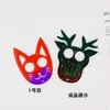 Lim drop DIY Crystal Fox Unicorn Defense Cat Face Fist Buckle Jewelry Keychain Silicone Mold 689205