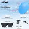 Eyewears Cool black KDEAM Polarized Sunglasses Mens Sports Sun Glasses Outdoor Mirrored lens Cycling hiking Metal Hinges Super Quality