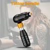 Maschinell professioneller stiller Lshaped Tattoo Pistolen einstellbare Rotationsstiftmotor Hybrid Tattoo Hine Make -up Vorräte mit Kabelschwarz