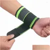 Suporte de pulso Esporte Guarda Artrite Brace Manga Luva Respirável Elástico Palma Mão Suporta Protetor Homens Mulheres Drop Delivery Sports Ottep