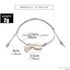 Anklets Bohemian Summer Style Shell Tassel Pendant Anklet Armband For Women Wax String Beach Jewets Gift Drop Leverans smycken DHFWQ