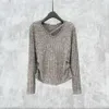 Sweater Sweater Sweaters Women Women Diamond Knitwear Sweater Slim Sleeved Kint Top Trendy Pullover Bottoming Sweater