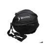 Balles Sports de plein air Shoder Sacs de ballon de football Équipement de formation Stockage Mesh Side Sac ouvert bidirectionnel Volleyball Basketball 230524 Drop Dhroi