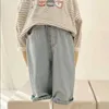 Jeans 2052C Kinderbroeken Denim broek Lente Zomer 2022 Nieuwe Eenvoudige Mode Jongensjeans Elastische taille Casual gewassen broek