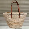 Totes Soulder Tote Bag Beac Straw andbags Large capacity designer Underarm Sopping Bags Women andbag Purse Kniing Grass Adjustable strapH24221