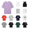 Designers Men's T-Shirts Round neck embroidered and printed polar style summer wear with street pure cotton S-XL 29colors