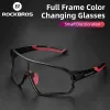 Eyewears Rockbros offizielle photochrome Brille UV400 Goggle Fahrradbrille mit großem Rahmen Sungless verstellbare Fahrradbrille