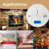 Carbon Monoxide Detectors CO Sensors Alarm Detector CO Leakage Alert Poisoning Warming Alarm with LCD Digital Display (Batteries NOT Included)