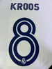 #8 KROOS NAAMSET AFDRUKKEN Voetbalpatch-badge