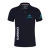 T-shirts pour hommes Cfmoto 2024 Couleur unie Impression Sport Polos respirants à séchage rapide Business Casual Short Sleeve T-Shirts Tops