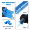 accesories EMALLA 200pcs Blue Cartridge Tattoo Machine Pen Covers Bag protect the tattoo machine Sleeve Covers For Tattooing