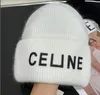 Lüks Cel Örme Hat Beanie Tasarımcı Kadın Beanie Cap Kafatası Kapı Kış Sıcak Moda Erkekler Balıkçı Keleşim Şapka Yüksek Kaliteli Ücretsiz Gemi