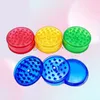 48pcs Herb Grinder avec 3 couches de couches 60 mm accessoires fumeurs en plastique broyeurs de tabac pour tuyaux de fumée en acrylique en stock9085269