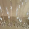 6pcs Wedding Decoration Centerpiece Candelabra Clear Candle Holder Acrylic Candlesticks for Weddings Event Party