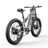 26 Inch Electric Mountain Bike 2000W Dual Motor Ebike City Fat Tire Bicycle 17.5Ah 48V SAMSUNG Full Suspension E-bike Beach Cruiser US Shengmilo S600 E-MTB Moped