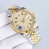 MENS Titta på Clean Mens Diamond Watch Automatic Mechanical 2824 Movement Designer 41mm SAPPHIRE Women Waterproof 904L Rostfritt stål