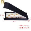 Display Jewelry Gem Stone Display Holder Loose Diamond Storage Case V Groove Jar Gemstone Size Selecting Tray White Leather