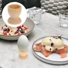 Dinnerware Sets 20 Pcs Egg Holder Wooden Cup Kitchen Tools Eggs Breakfast Tray Child Display Shelf