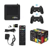 Consoles Video Game Console Smart TV Box 2 In 1 Byggt i 40000 spel Dual 2.4G Wireless Controllers TV -spel 4K TV -videospel