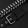 Fashion 105Cm-130Cm Men Leather Belt Punk Bullets Rivet Fashion Motorcycle Pin Buckle Belts For Women Jeans Long Waistband Strap