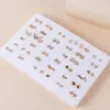 Stud Earrings Trendy 36Pairs/Set Gold Color Set Mixed Styles Geometric Heart Star Plastic For Women Jewelry Gifts