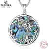 Ciondoli Eudora Real 925 Sterling Silver Sea Turtle Collana Abalone Shell ciondolo Gioielleria raffinata per il regalo della mamma CYmbd031