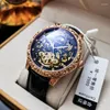 Wristwatches Selling Men's Waterproof Night Glow Sun And Moon Fully Automatic Mechanical Watch