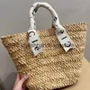 Totes Straw Tote Bag andbags Beac Bags Sopping Large Capacity Women andbag Purse Lafite Kniing Soulder Crossbody BasketUnderarm Pouc oboH24221