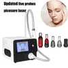 High Durable Picosecond Laser Tattoo Removal Eyebrow Washing Machine 5 Probes Skin Whitening Nd Yag Laser Picolaser Carbon Peel Device