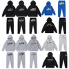 2024 Trapstar Survêtement Mens Pull Pantalon Ensemble Designer Streetwear Sweatshirts Costume De Sport Broderie En Peluche Lettre Décoration Épais Sweats À Capuche Hommes Pantalons mode