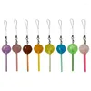 سلاسل المفاتيح Lollipop Charm Charm Pendant Acrylic Material للأطفال المراهقين