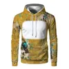 Damen Hoodies Sublimation Mode Multi-Color Spot Print Pullover Pullover Wärmeübertragung Rohling für individuelles Design Muster Polyester Hoodie