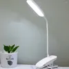 Table Lamps Desk Light Reading Aesthetic Lamp Charging For Study White Office Small LED