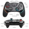 Gamepads sem fio bluetooth gamepad console de jogo gamepad controlador joystick usb para nintendo switch pro com alça sixaxis