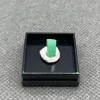 Hängen 100% Natural Green Emerald Mineral Gemgrade Crystal Prover Stones and Crystals Quartz Crystals +Box 27*27*25m'm