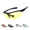 Eyewears GORTAT Fietsbril Gepolariseerd 5 Lens MTB Wegfiets Fietsen Brillen Heren Dames Sportzonnebril Wandelen Hardlopen Winddicht