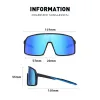 Lunettes de cyclisme pour hommes et femmes, lunettes de vélo à grande monture, lunettes de sport de plein air UV400, lunettes de soleil de conduite sur route en montagne