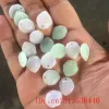 Pendants 5PC Natural Jade Emerald Peach Goldfish Beads Pendant Accessories DIY Bangle Charm Jewellery Fashion HandCarved Luck Amulet