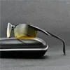 Lunettes de soleil Vision nocturne lunettes de conduite hommes lunettes de conduite pour lentille aluminium NX