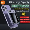 Bank 100000mah Bank Wireless Power Bank 22.5W Qi Magnetic Qi Portable Powerbank Type C Fast Charger for iPhone Samsung Xiaomi Mini Macsafe