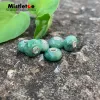 Perlen Mistel 925 Sterling Silber Facetteed Fine Natural Nephrite Jade Stone Perlen Schmuck Schmuck