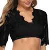 Regatas femininas elegantes camisa de renda com detalhes delicados elegantes adequadas para ocasiões especiais 066C