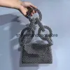 Totes Acrylic Square Womens Evening Clu Party Bags Luxury Designer andbag And Purses 2024 New Fasionable andmade Beading TotesH24221