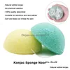 Bath Brushes Sponges Scrubbers Natural Konjac Facial Puff Face Cleanse Washing Sponge No Chemical Addition Konjacs Cleansing Faci Dhz7S