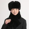 Berets Simplicity Men Warm Winter Cap High Quality Artificial Wool Plush Thick Fluffy Hat Solid Color Faux Fur Outdoor