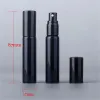 wholesale 10ML UV Placage Atomiseur Mini Bouteille De Parfum Portable Rechargeable Bouteilles De Pulvérisation Échantillon Conteneurs Vides Or Argent Noir Couleur ZZ