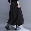 Skirts Spring And Autumn Fashion Women's High Waist Solid Color Plus Size Mid Length Skirt Korean Half P687