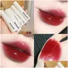 Lip Gloss Lipstick Mała biała glazura do glazury lustra Wodoodporne nawilżanie Podstawowe makijaż Koreańskie kosmetyki Drop dostarczenie lekarnia otp4y