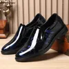 Dress Shoes 2024 Leather For Men Floral Pattern Men's Formal Luxury Business Oxford Male Office Wedding Flats Mocassin Homme