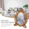 Cornici Vintage Barocco Ovale Po Cornice Da Tavolo Portafoto Ornato Espositore Per Decorazioni Per La Casa In Stile Europeo Da 8 Pollici